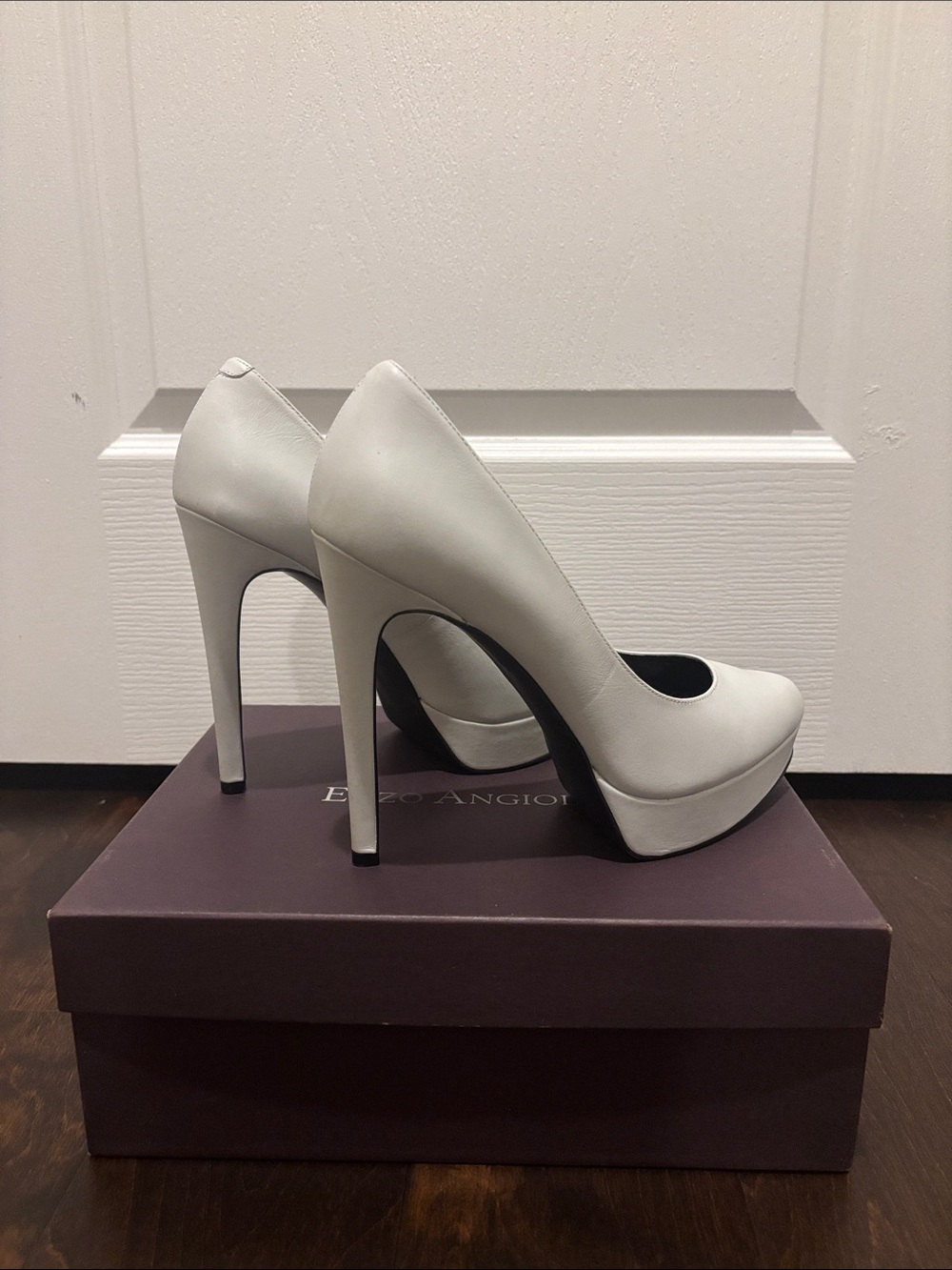 Elegant White Platform Stiletto Pumps for Women